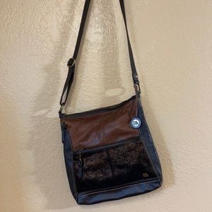 Brown copper sak purse